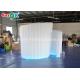 Inflatable Photo Studio Stage Decoration Inflatable LED Photo Booth Spiral Wall With Air Blower