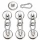 Neodymium Round Magnetic Snap Hook with Carabiner Keychain and High Tolerance ±1mm