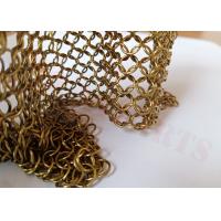 7mm Stainless Steel Ring Mesh Curtain Antique Bronze For Architecture