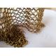 7mm Stainless Steel Ring Mesh Curtain Antique Bronze For Architecture