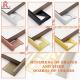 Ceramic Wall Protection Aluminum Tile Trim Gold Color L Shaped Mill Finish