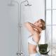 304 316 Brushed Nickel Bathtub Faucet Shower Adjustable Height