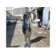 Modern Art Stainless Steel Abstract Man Sculpture Mirror Polished