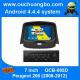 ouchuangbo car gps navi s160 android 4.4 dvd player for Peugeot 206 (2008-2012) with 1080P HD video display wifi 3g BT