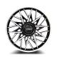 Passenger car forged aluminum alloy wheel 18-22 inch pcd112 108 115 120 130 black painted machined rim