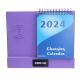 Custom 2024 Multifunctional Wireless Charged Desk Calendar Modern Fashion