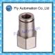 Pneumatic Tube Fittings Straight thread nickel-plated brass push-in fittings PCF series