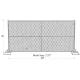 6' x 12' “genius youth” temporary chain link fence panels for United States /American Market