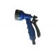 Adjustable Front Head Plastic Water Spray Gun With Click Quick Connector