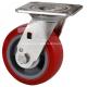 TPU Wheel Material 5 250kg Plate Swivel Caster S7115-85 for Industrial Equipment