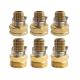 ANSI 1/2'' Brass Compression Fitting With Stainless Steel Clamps