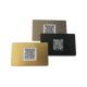 N-tage213 / 215 / 216 Nfc Metal RFID Card Customized Black Silver