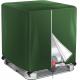 IBC Tote Cover for 1000L Outdoor 275 Gallon Rain Barrel UV Resistant Waterproof Outdoor IBC Covers - Grey GREEN