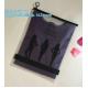 Zipper slider clear custom undergarment packaging bag,top slider zipper bag zipper silver foil garment packaging bag