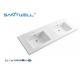 Double HandSWAB1524 Large Size Artificial Stone Resin Basins Solid Surface Semi-Counter Washing Hand Sinks For Bathroom