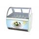 12 14 16 Flavors Ice Cream Display Cabinet Case For Gelato Store stainless steel