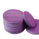 Round Purple Ceramic Hook and Loop Sandpaper Disc for Film Sanding
