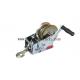 A3 Steel Small Boat Winch , Compact Structure Zinc Plated 3500 Lb Hand Winch