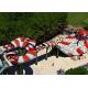 Giant Aqua Play Snake Style Amusement Park Slides High Temperature Resistance