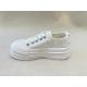 Fashion White Platform Sneakers Mesh Upper 2024 Summer Lacing And Leisure