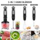 Kitchen electric appliances 5-in-1 blender hand held with whisk,milk frother,500ml chopper,600ml beaker