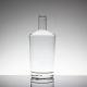 Crystal Flint Glass 750ml Round Vodka Glass Bottles with Glass Collar Manufacturers