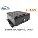 Full HD Rs232 12 Volt 4 Channel 14W H265 Car Dvr Recorder