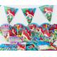 78pcs/2017 Luxury Kids Birthday Party Decoration Set Mermaid Ariel Theme Party Supplies Baby Birthday Party Pack