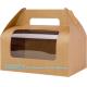 Large Gable Boxes Treat Boxes With Window, Gift Boxes Food-Grade Boxes Food Bakery Boxes For Birthday Wedding