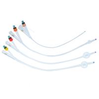 2 Way Suprapubic Medical Sterile Silicone Coated Catheter Foley Balloon Catheter