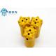 Yellow Carbon Steel Tapered Button Bit Small Hole Blasting Tool
