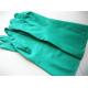 Anti Leakage Green Nitrile Glove For Chemical Use XL  22 Mil Unflocked
