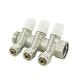 OEM 2-6ways Pex Manifold With Brass Fittings Customized Color Finishment Customized Color Customized Size