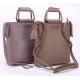 Shoulder Bags Socialite Fashion PU Plain Trunk Bags with Cell Phone Pocket