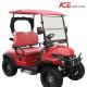 Steel Frame 2 Seater Utility Vehicle Red Color Electric Golf Cart
