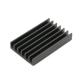 Black Anodized Extruded Heat Sink Profiles Brushed Surface Heat Sink 6061