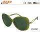 2018 new style colorful  a little big frame sunglasses,metal temple and plastic  tip