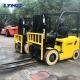 Dual Front Tires 2 Ton Electric Forklift , 6m 3 Stage Mast Forklift Machine