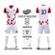 Plaid Print Custom Team Jersey Breathable Red White Soccer Jersey