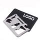 Functional Outdoor Promotional Tool Card Stainless Steel Tool Card Logo Customized