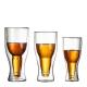 Borosilicate Double Wall Drinking Glasses , Clear Reusable Beer Pong Cups