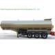 Aluminium Alloy 47000L Tank Semi Trailer For Oil , Diesel , Gasoline , Kerosene Delivery