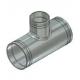 Stainless Steel Grooved Reducing Tee With Internal And External Sub - Polishing