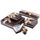 Stylish Design Cardboard Jewelry Gift Boxes With Bow Velvet Foam Insert