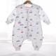 4 Layers Comfortable Infant Muslin Sleeping Bag Embroidered Logo Customized Color