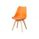 Beech Wooden PU Leather Dining Chair Strong Air Permeability