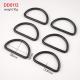 38mm D Ring Bags Black Metal D Shape Buckles for Webbing Hand Bags Leather