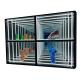 Customizable Colors Infinite Abyss Mirror Display Case for Home and Commercial Spaces