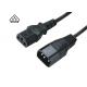 Standard European Power Cable , 10A C13 C14 Power Cord For Electronics
