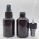 50ML PET Glossy Black Plastic Cosmetic Spray Bottle With Black Fine Spray Head